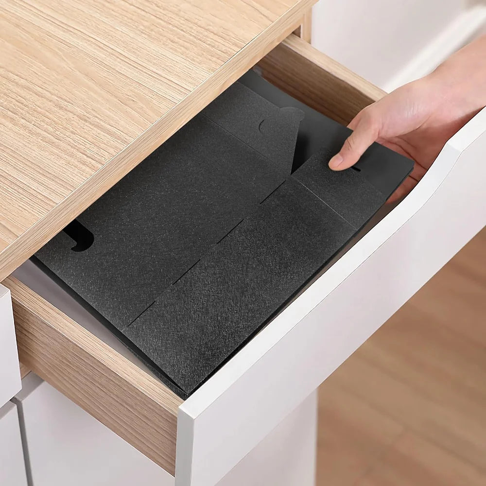 Office Document File Storage Box Folding Desktop Organizer Multi-functional Books Sundries Sorting Storage Rack Office Supplies