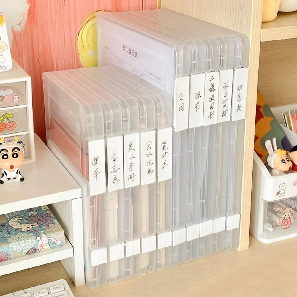 Organizer Certificates Contract Office Supplies File Organizer Box Slim Document Case Puzzle Storage box Desktop Storage Box