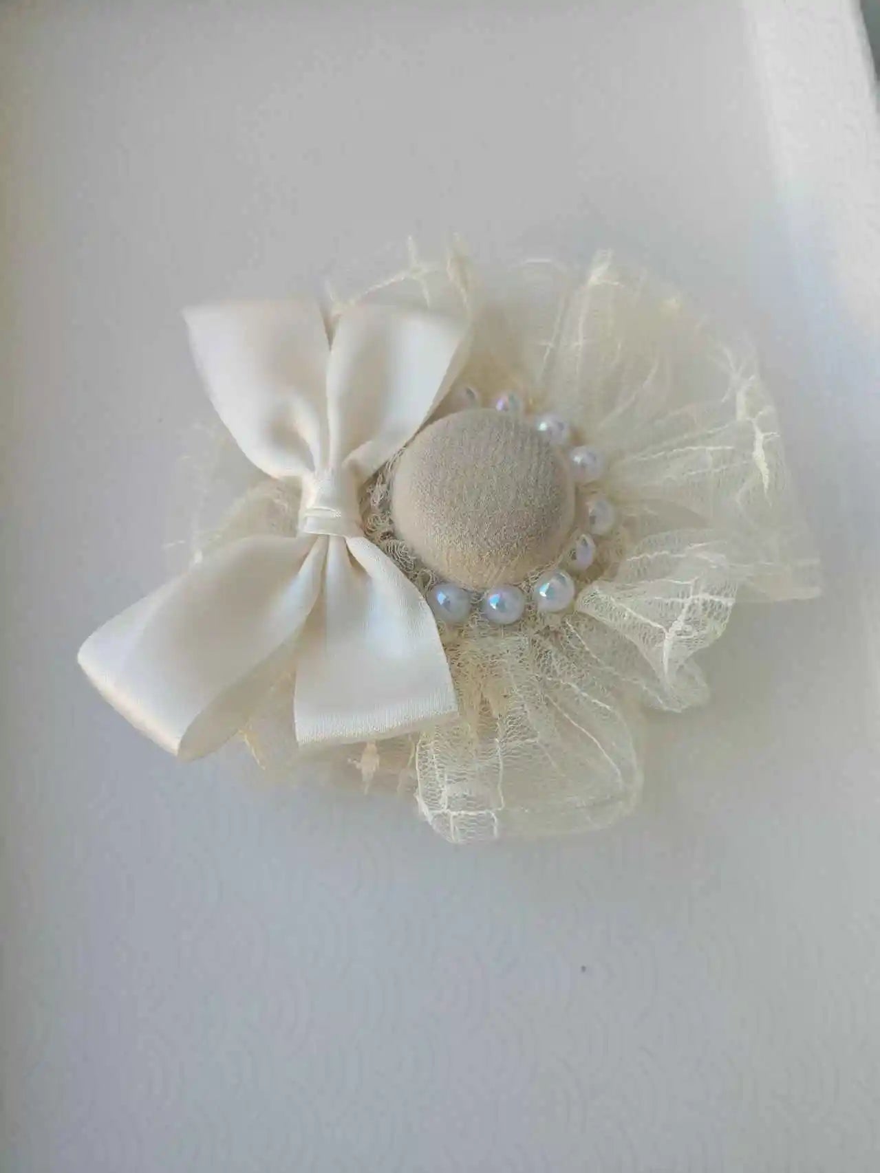 Pet Hair Clip Fashion  Bow Hat Hairpin Puppy Photography Wedding Accessories Hat Headwear Hairpin Puppy Dog Supplies