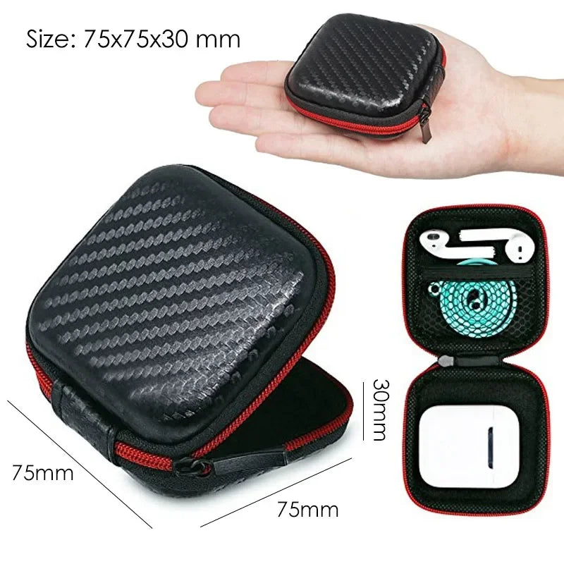 Travel Closet Organizer Case for Headphones Storage Bags Digital Portable Zipper Accessories Charger Data Cable USB Pouch
