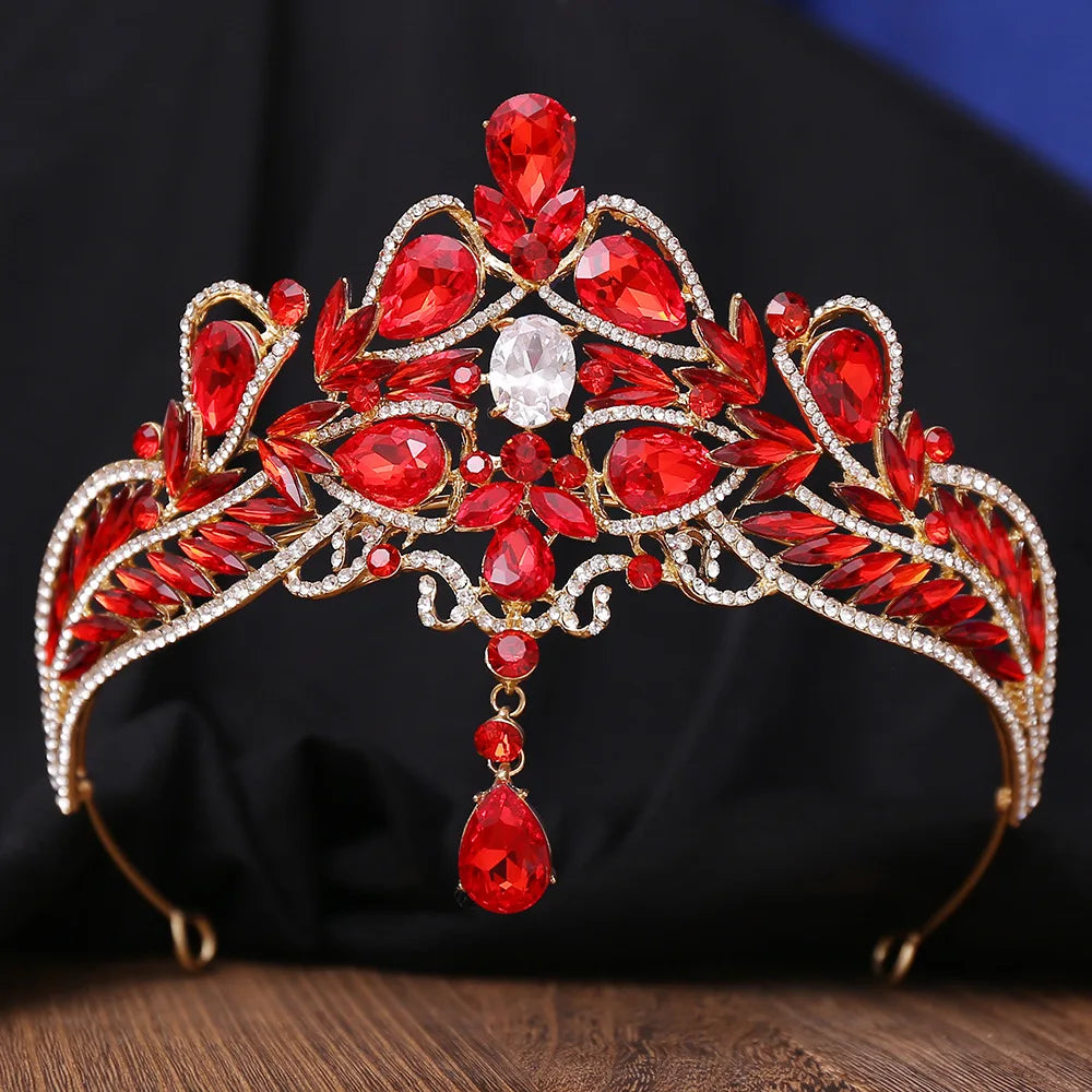 Luxury Wedding Crown for Bride Tiaras Rhinestone Hair Jewelry Gifts Crystal Hair Accessories Women Headband Bridal Headwear (Free Shipping) 💝🌹💖