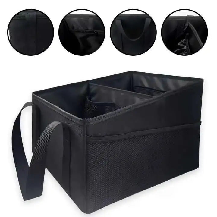 Car Storage Organizer Box Large Capacity Space-saving New Automotive Backseat Car Storage Box Outdoor Trunk Organizer