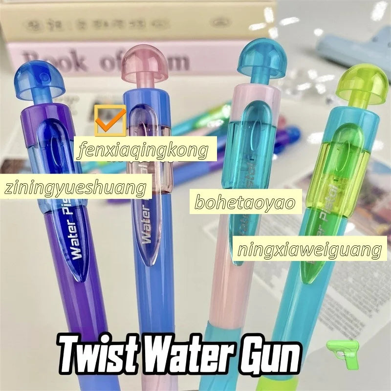 Novelty Shark Water Spray Ballpoint Pen Creative Water Gun Pen Student Writing Pens Toy Gifts Water Pistol Pen Stationery Supply