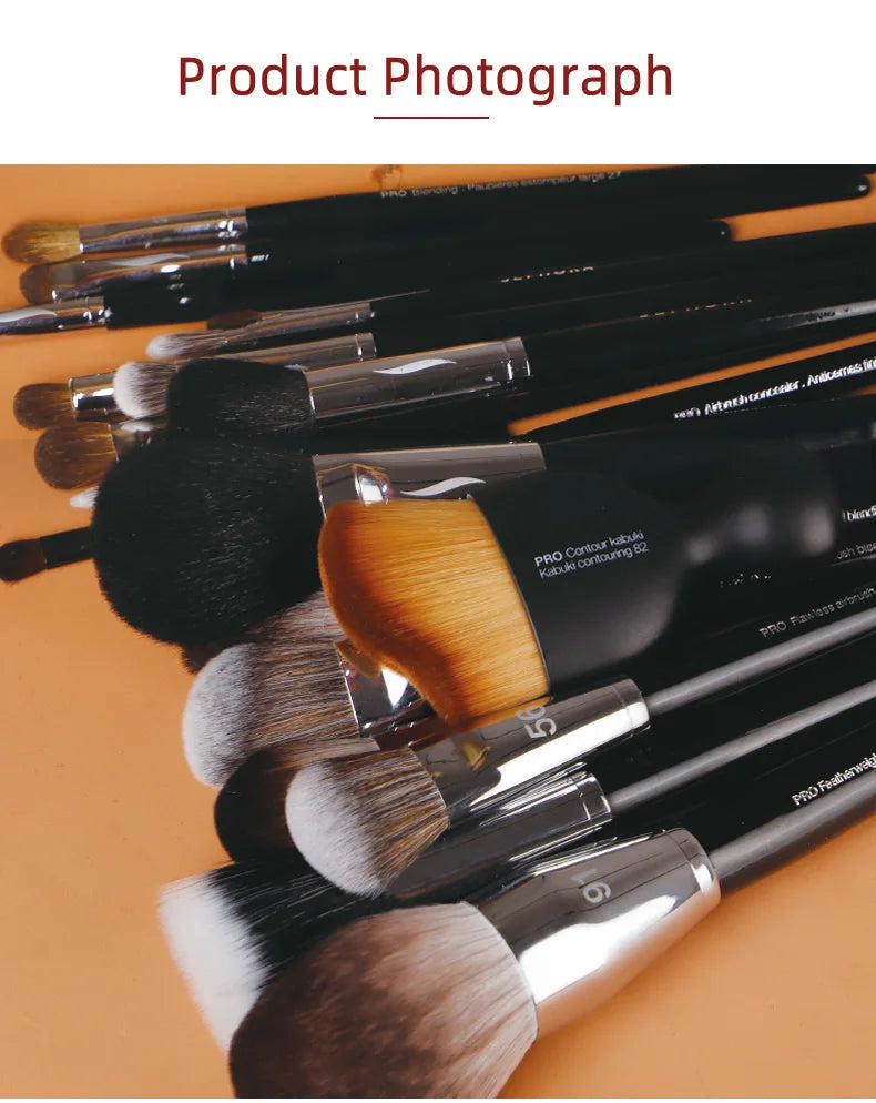 Sephora 12 Makeup Brush Large Eyeshadow Brush Solid Wood Professional Eye Fashion Design Makeup Brush Face Makeup Brush