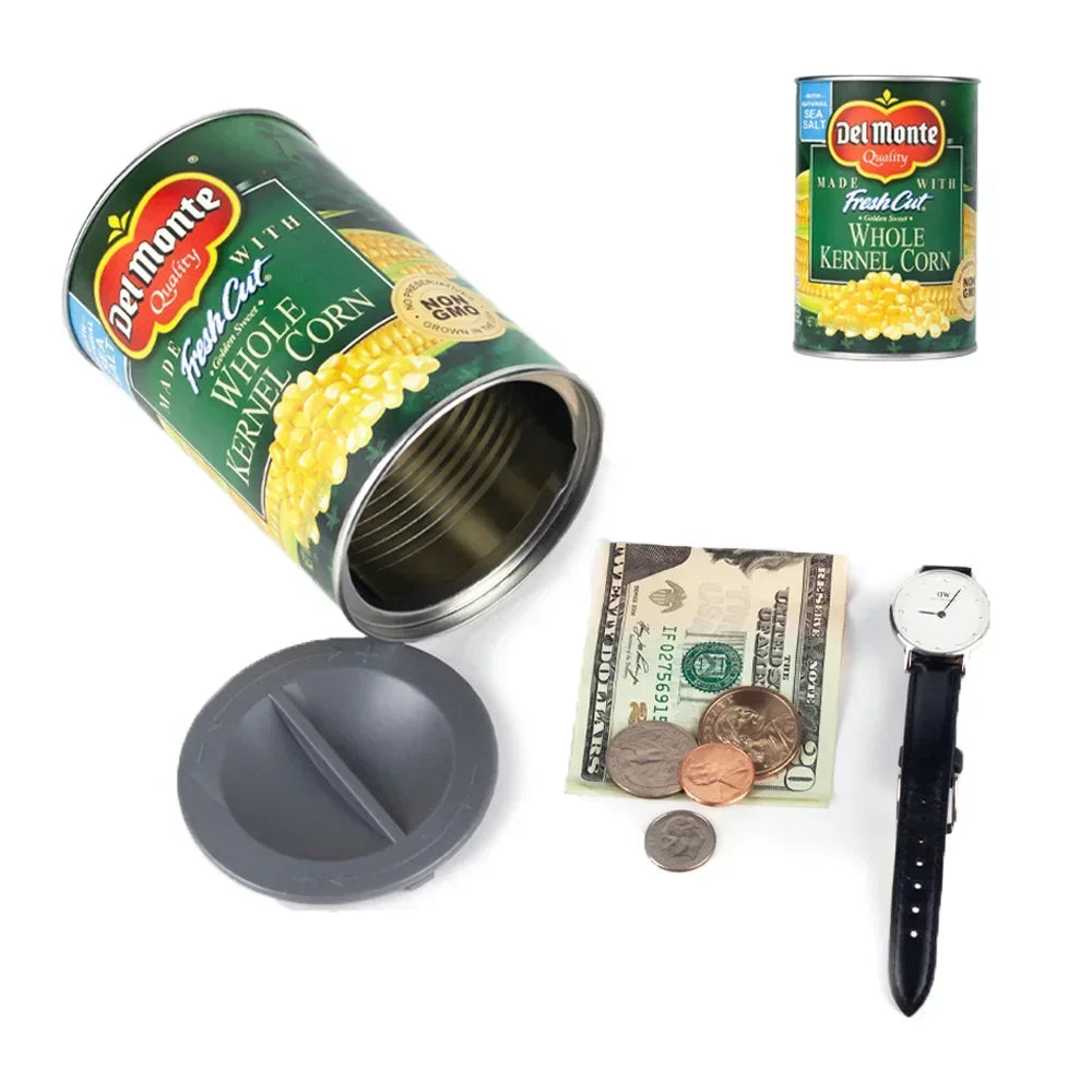 Corn Can Fun Safe Hidden Safe Compartment Diversion Safe Food Cans Secret Stash Hiding Container Kitchen Hide Cash Hidden