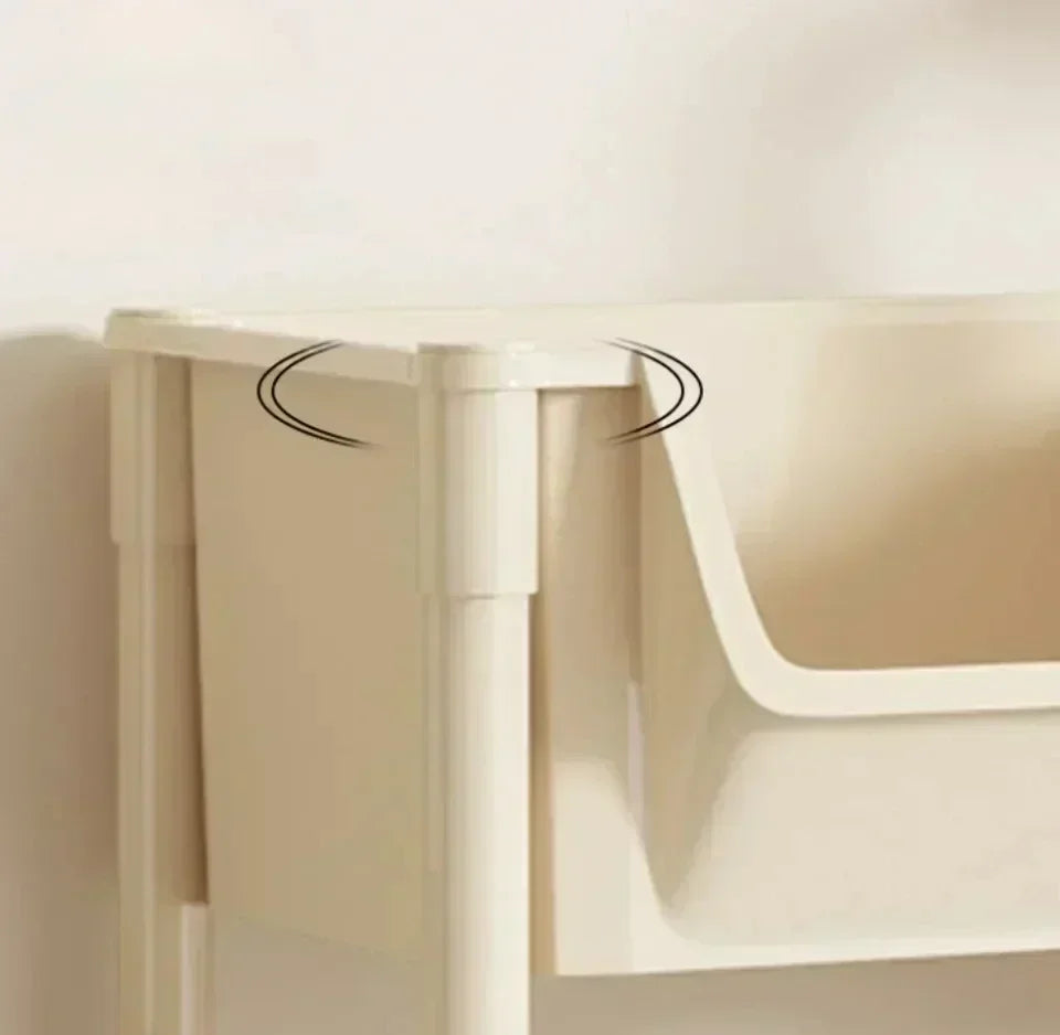 NEW Kitchen Storage Trolley Bookshelf Slit Storage Cabinet Bathroom Living Room Home Organizer Rack Kitchen Corner Narrow