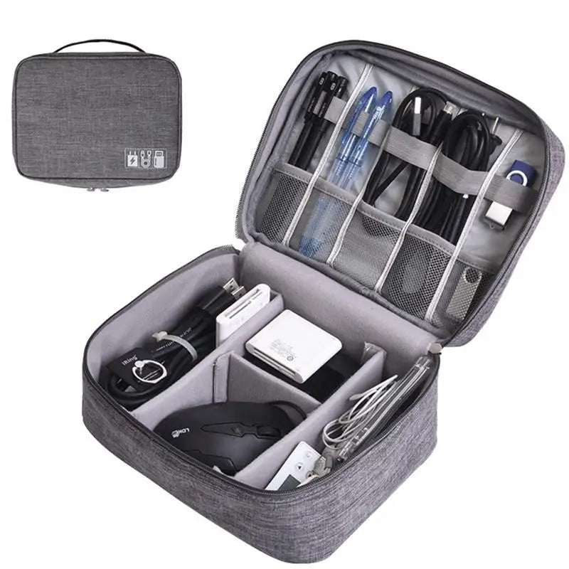 Cable Storage Bag Organizer Digital Electronic Organizer Portable USB Data Line Charger Plug Storage Bags Travel Cable Organizer