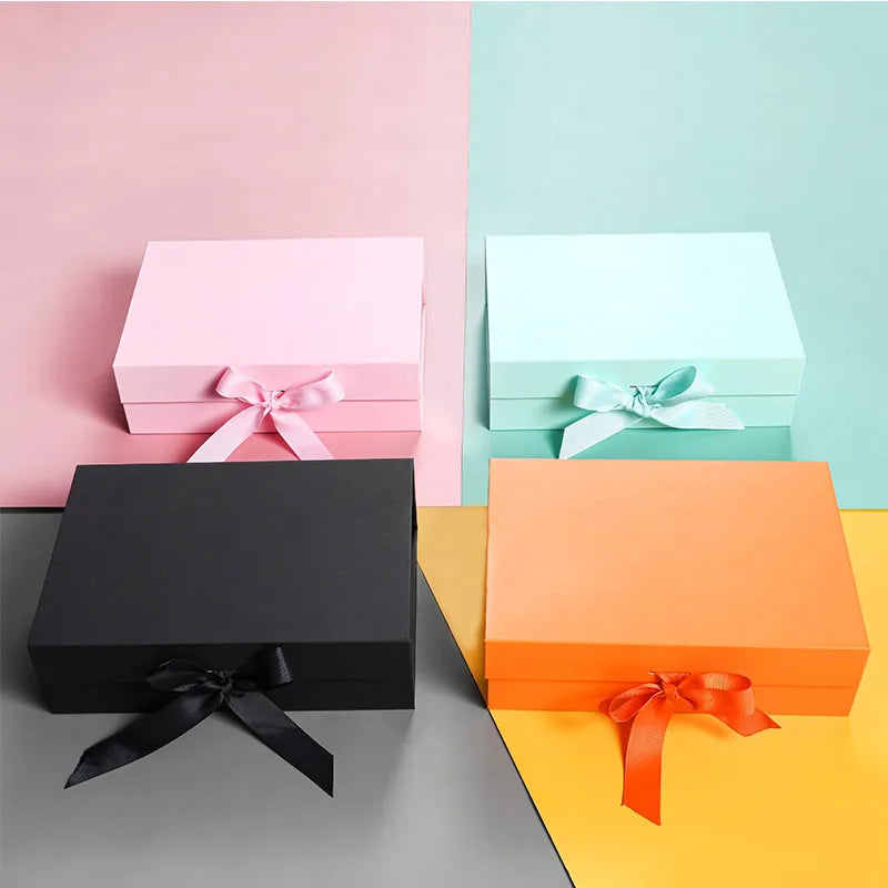 Cardboard White Black Gift Package Carton Large Gift Box logo customize Corrugated Box For Packaging Parti Favors Box