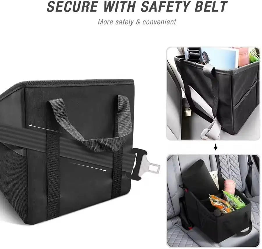 Car Storage Organizer Box Large Capacity Space-saving New Automotive Backseat Car Storage Box Outdoor Trunk Organizer