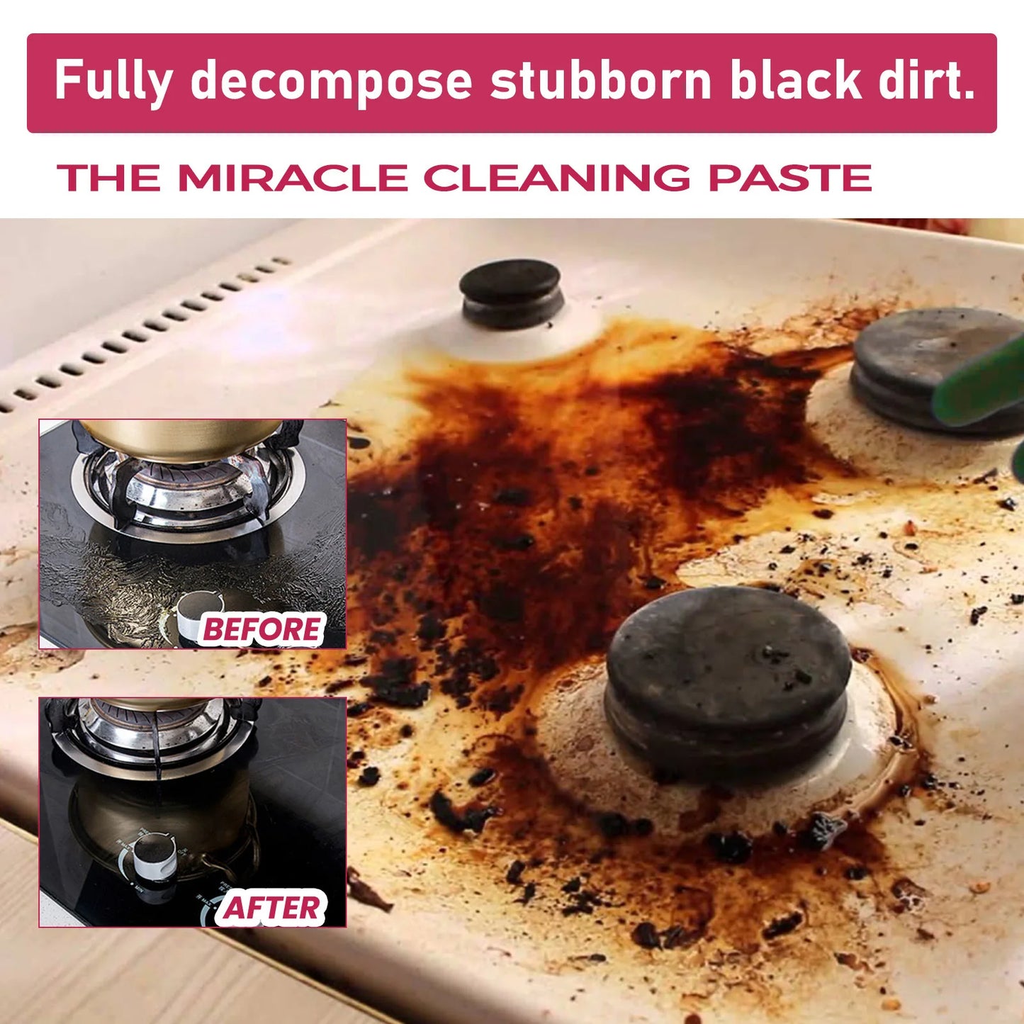 Multifunctional Kitchen Cleaner Household Cleaning Kit Quick Removal Of Stubborn Stains And Grease Kitchenware Cleaning