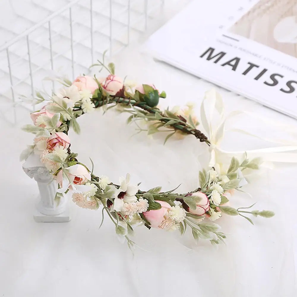 Costume Cosplay Fairy Flower Leaf Headbands Photoshoot Simulated Elven Princess Tiara Black Flower Antler Crown for Women Girls