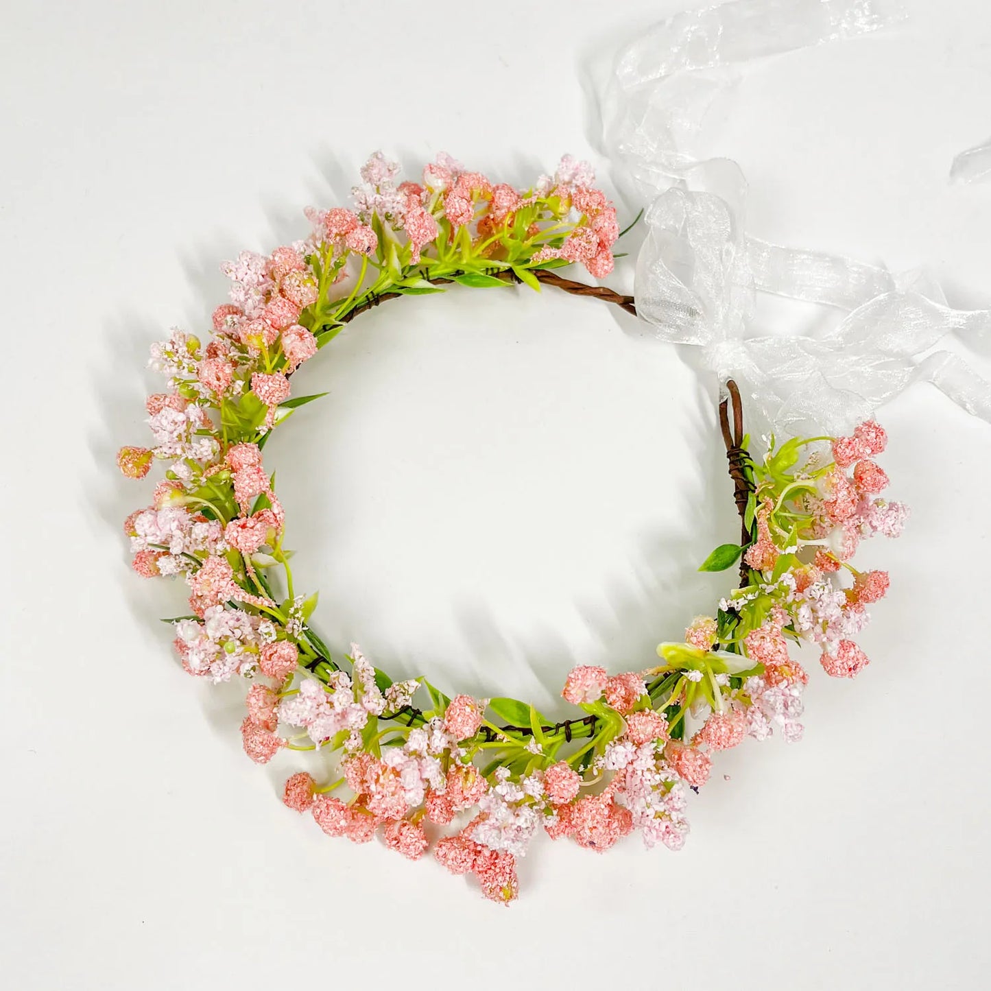 Breathable White Flower Crowns Tiaras Hairbands Romantic Sweet Gardland Women Wedding Hair Accessories for Bride Bridesmaids