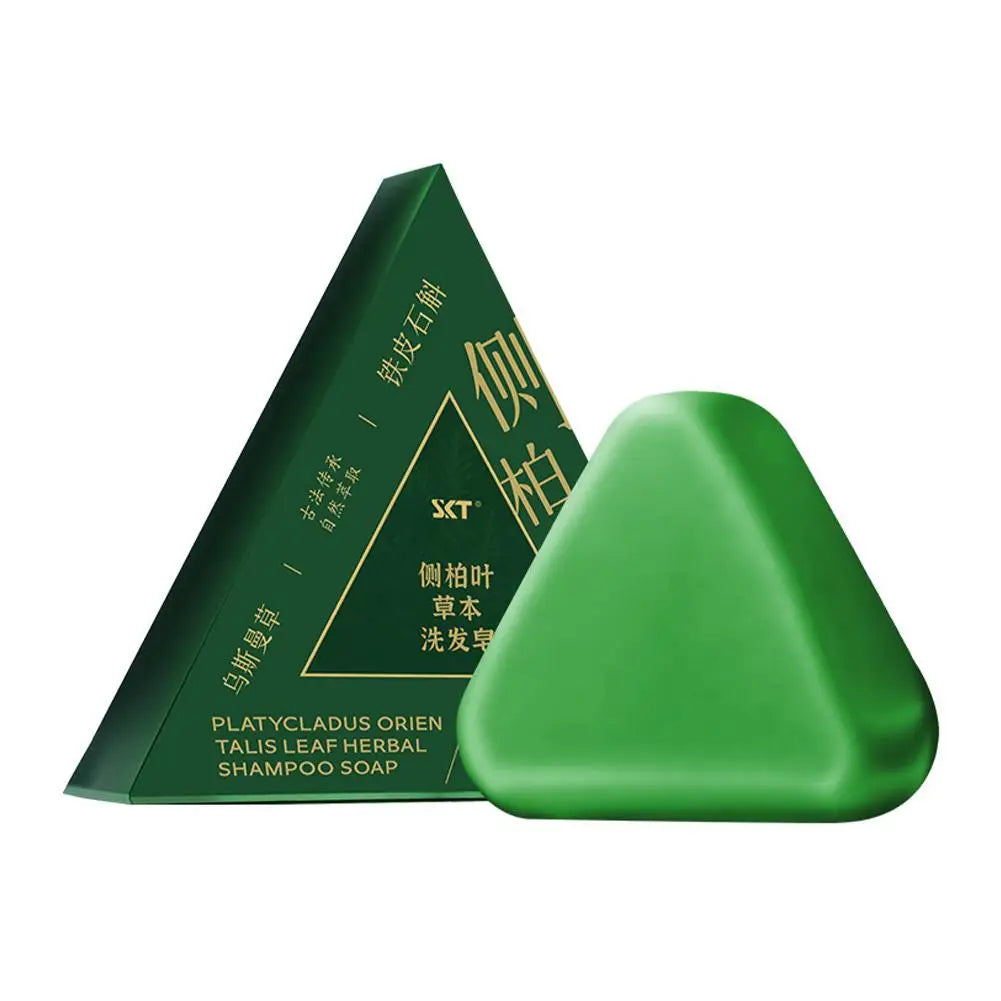Shampoo Bar Platycladus Orientalis Natural Herbal Soap For Hair Loss Controls Oil Strengthens Root Shampoo Soap Hair Accessories