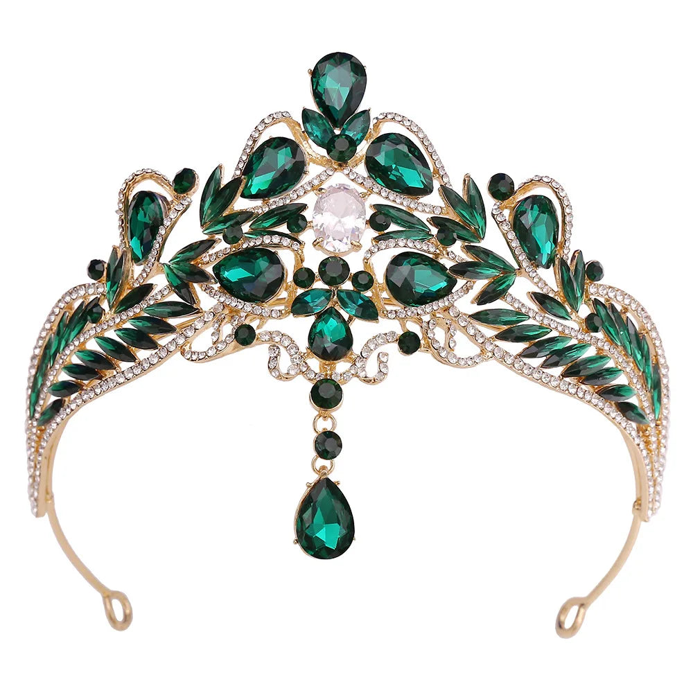 Luxury Wedding Crown for Bride Tiaras Rhinestone Hair Jewelry Gifts Crystal Hair Accessories Women Headband Bridal Headwear (Free Shipping) 💝🌹💖