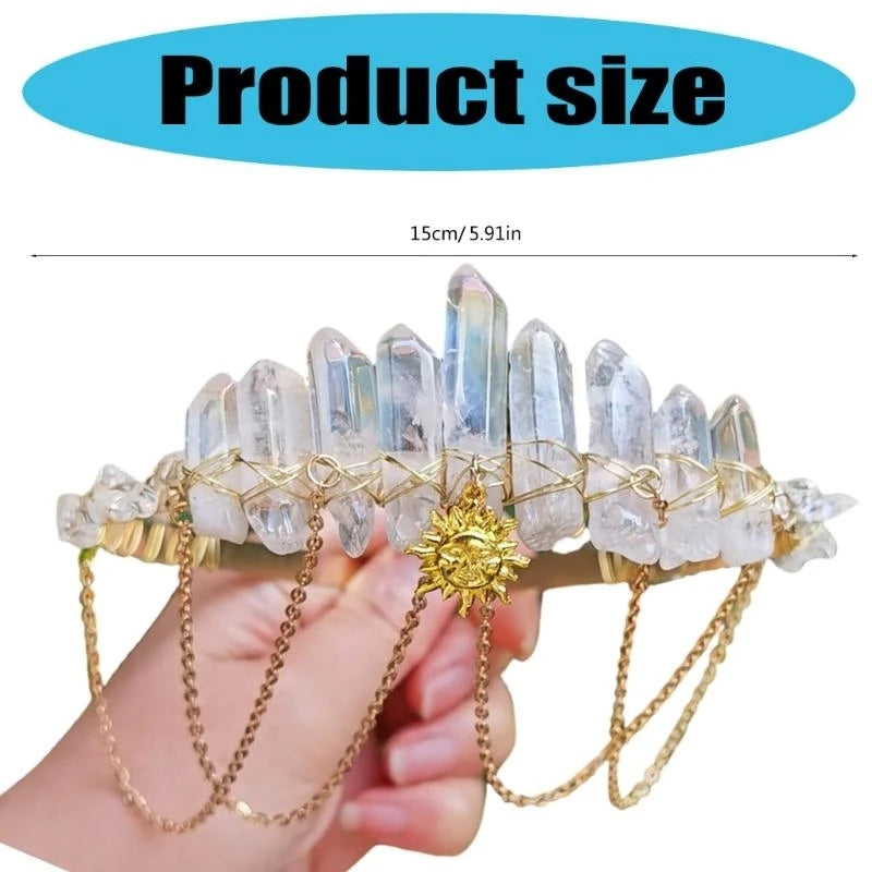 57QA Delicate Tiaras Birthday Headbands Elegant Hairbands for Girls Birthday Party Photo Props Headwear Crowns