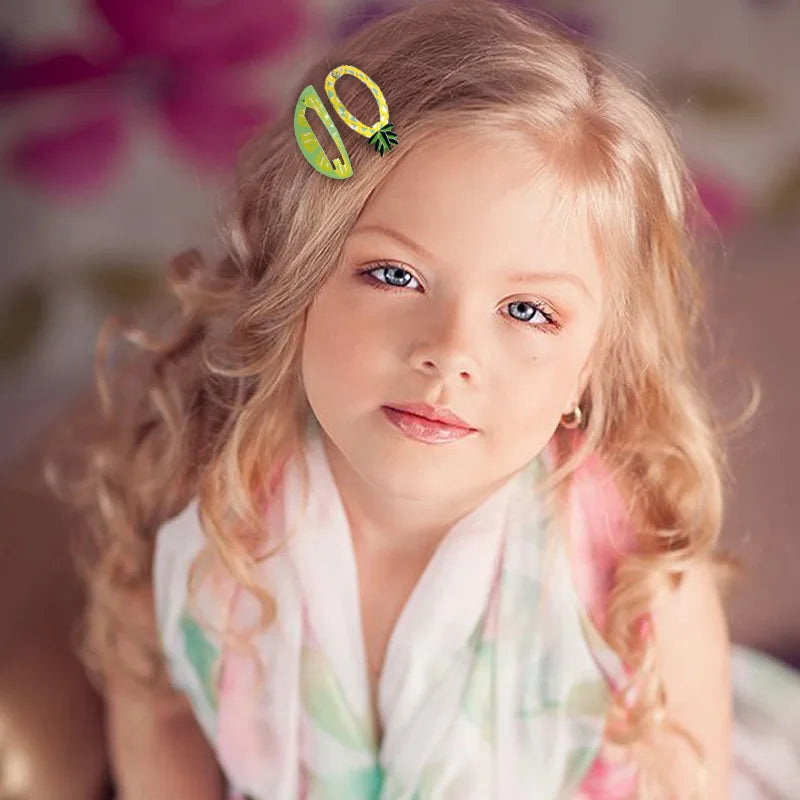Cute Cartoon Fruit Hairpins Set Children Baby Girls Kid Kawaii Hair Clips Pin Barrettes Accessories Hairgrips Headdress Headwear