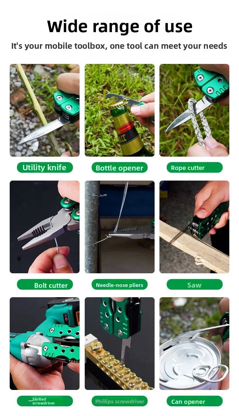 Multitools Hand Diy Multi Tools Multi-tool Clamp Folding Knives Scissor Cutters EDC Survival Gear Manual Pliers