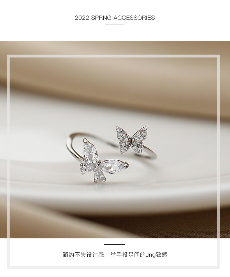 Beautiful Silver Filled Ring with Sparkling Melee Gems