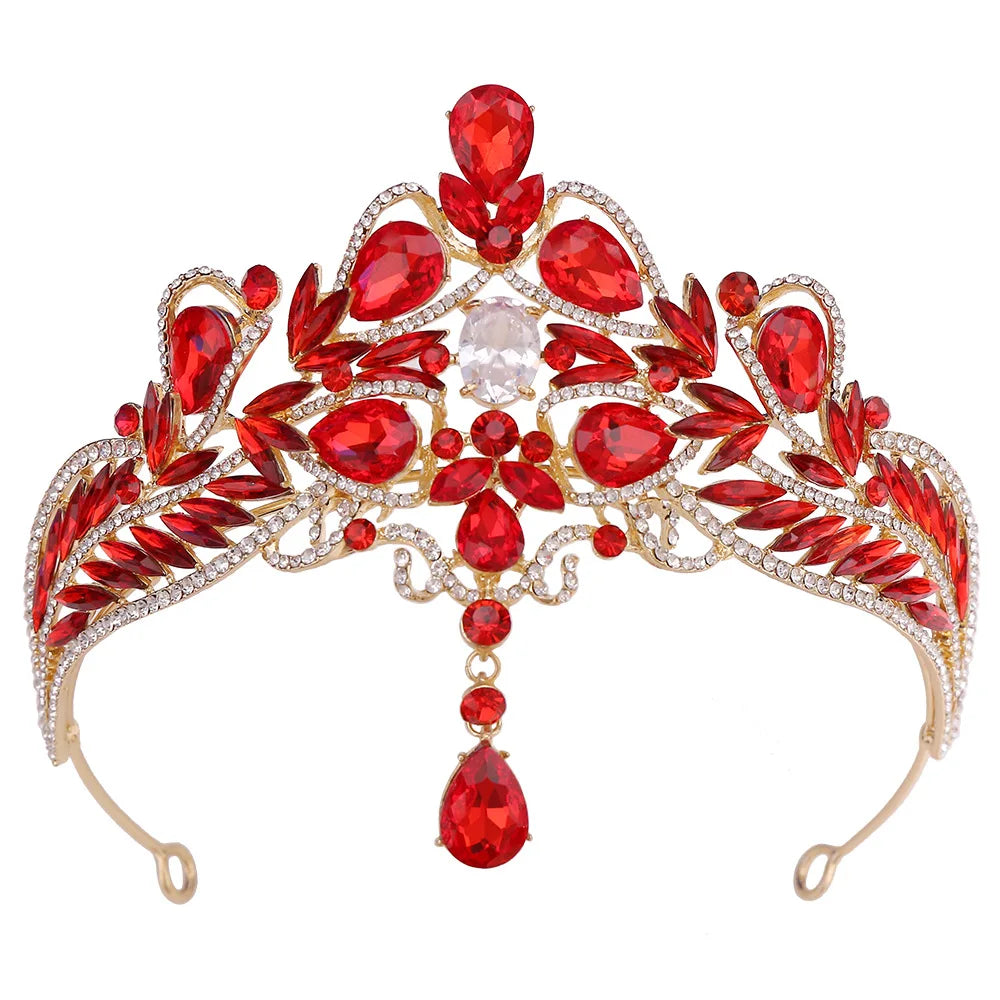 Luxury Wedding Crown for Bride Tiaras Rhinestone Hair Jewelry Gifts Crystal Hair Accessories Women Headband Bridal Headwear (Free Shipping) 💝🌹💖