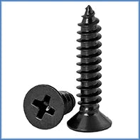 100pcs Phillips Black Self-tapping Screw Pan Head PWA Cross Round Head With Washer Cushion M1.4 M1.7 M2 M2.3 M2.6 M3 M3.5 M4