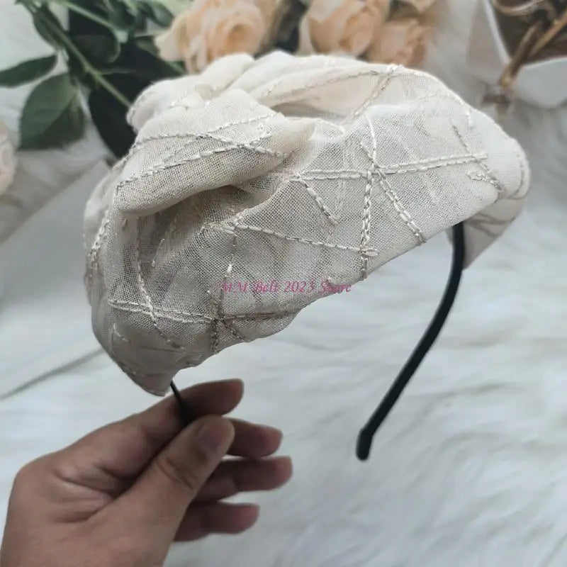 49ME Fashion Bowknot Fascinator Hat Luxurious Bows Headband With Headpiece Hair Decoration for Women and Girls