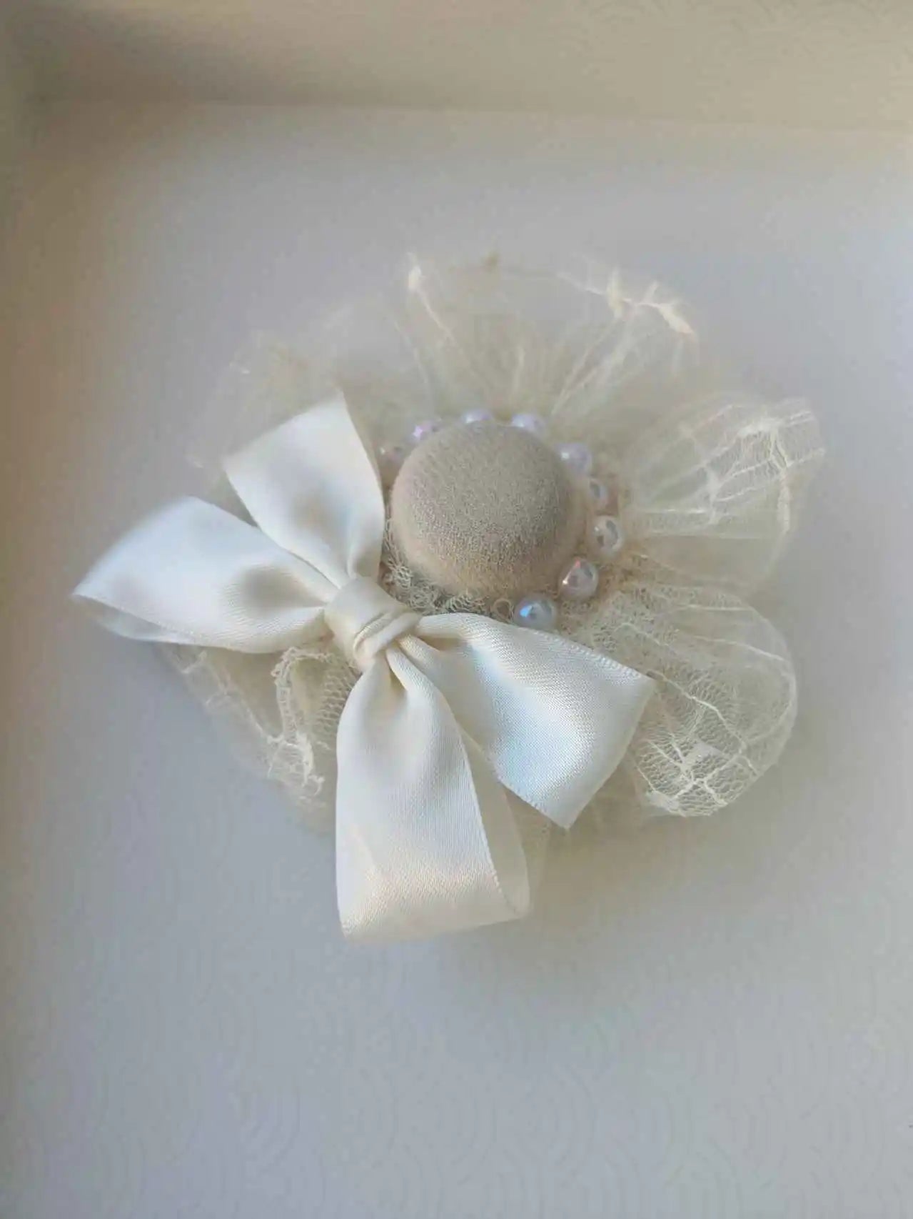 Pet Hair Clip Fashion  Bow Hat Hairpin Puppy Photography Wedding Accessories Hat Headwear Hairpin Puppy Dog Supplies