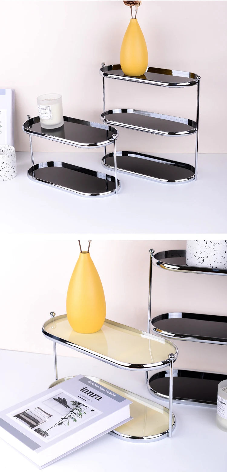 Modern Storage Holders Organizer Makeup Racks Living Room Decoration Display Stand Desk Organization Shelf Aesthetic Supplies