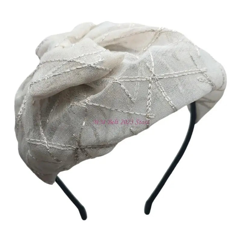 49ME Fashion Bowknot Fascinator Hat Luxurious Bows Headband With Headpiece Hair Decoration for Women and Girls