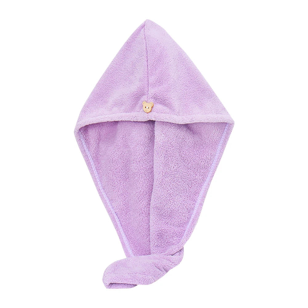 Magic Microfiber Hair Wiping Towel Fast Drying Dryer Towel Women Wrap Head Absorption Water Bath Hat Towels Home Bathroom Supply