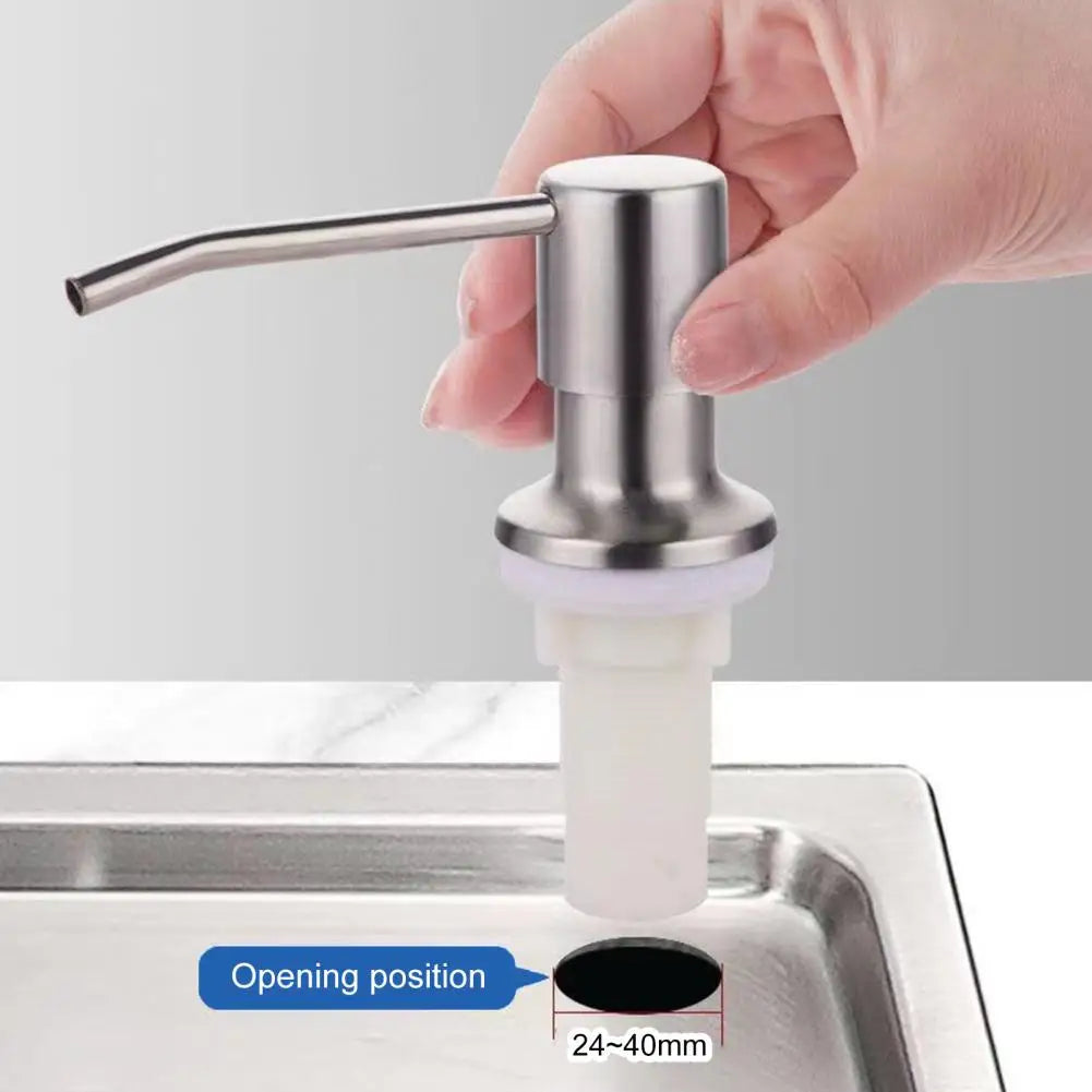 350ml/500ml Convenient Hand Soap Dispenser Stainless Steel Countertop Soap Pump Versatile Dish Soap Dispenser For Kitchen Sink
