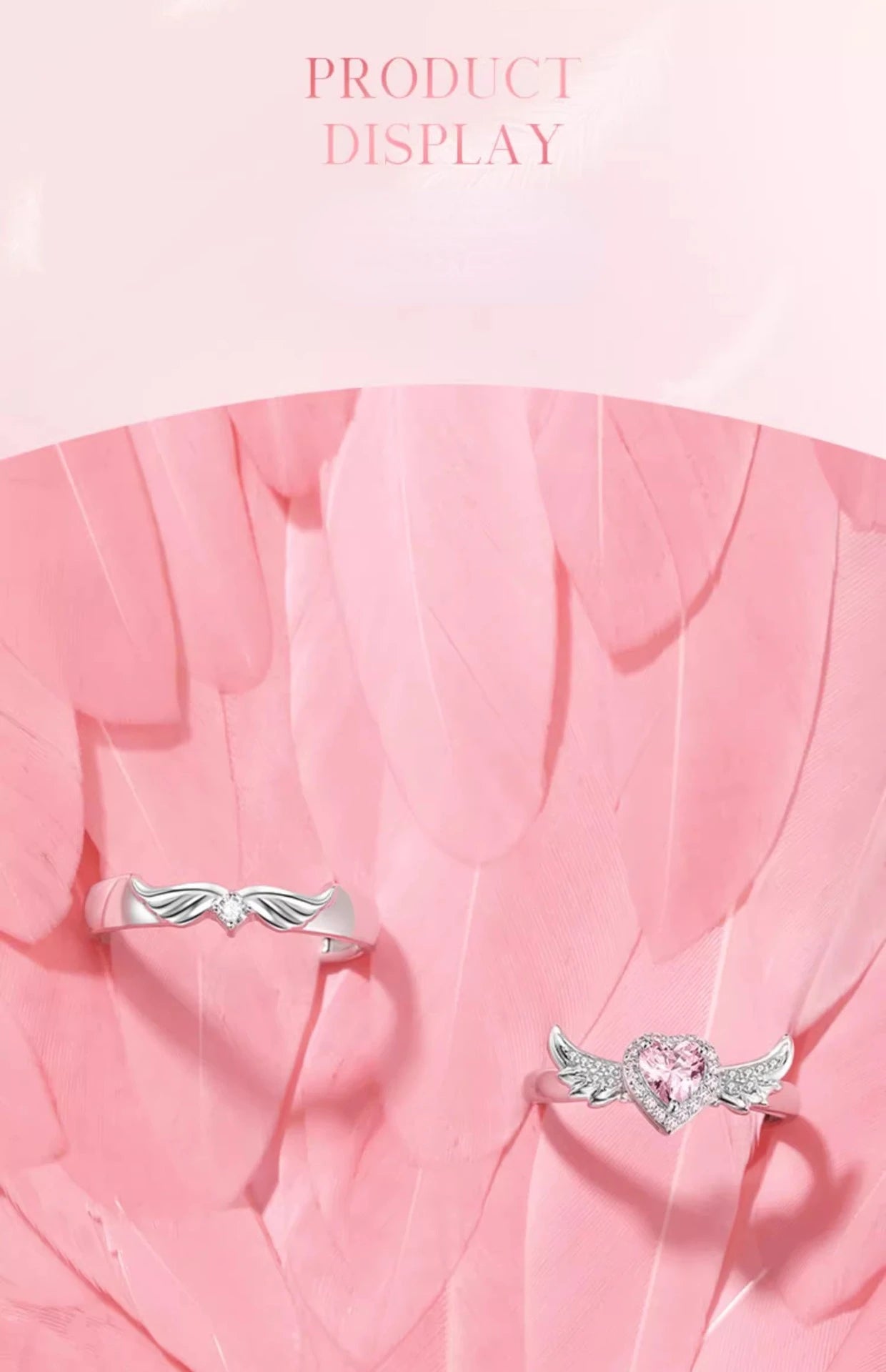 Respectable and Sophisticated Angel Wings with Gorgeous GemStone!