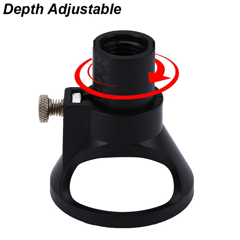 Dremel (Rotary Router Milling Cutter Guide Attachment Twist Drill Bit Wood Carving Tool Kit Dedicated Locator Woodwork Tool for Dremel)