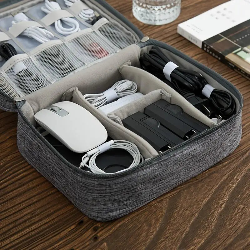 Cable Storage Bag Organizer Digital Electronic Organizer Portable USB Data Line Charger Plug Storage Bags Travel Cable Organizer
