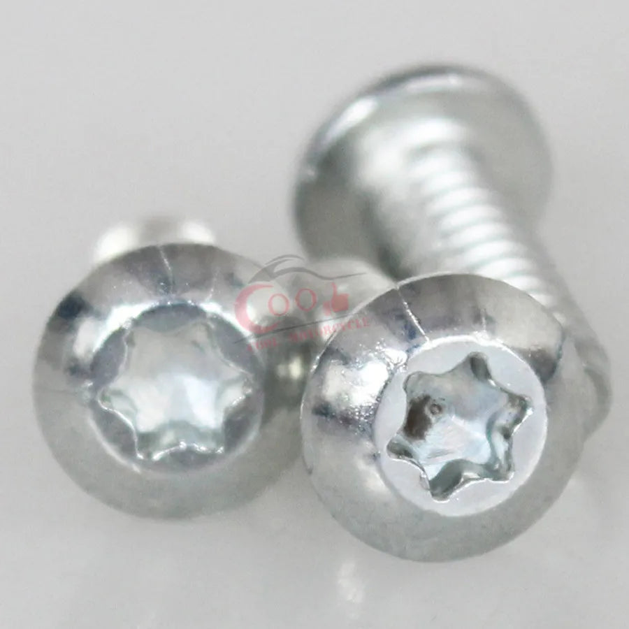 3pcs Chrome Windshield Bolts Kit Hex Hexagon Socket Allen Round Button Head For Harley Electra Glide Touring Models 1996-2013