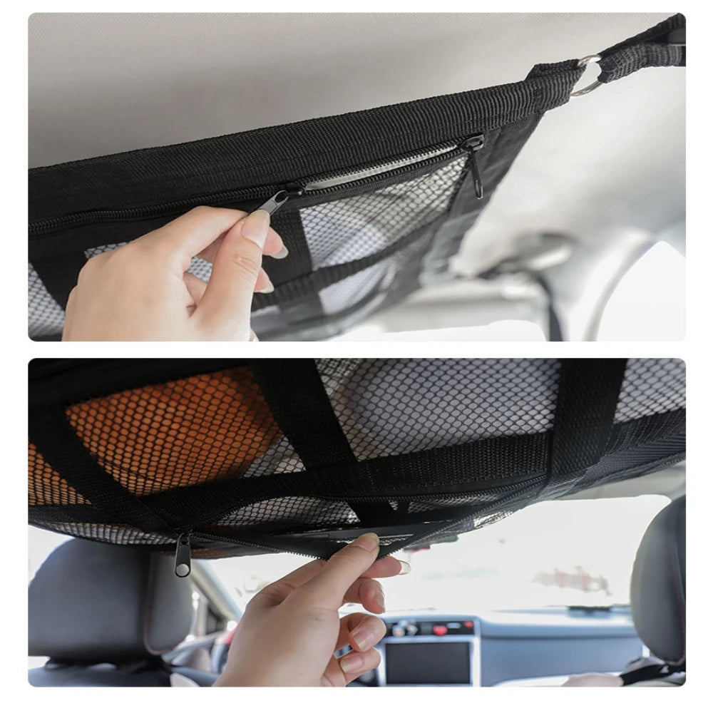 Car Roof✨ Strong Storage Net🎗️Organize your life and your car with this Quality made Car Roof Organizer!