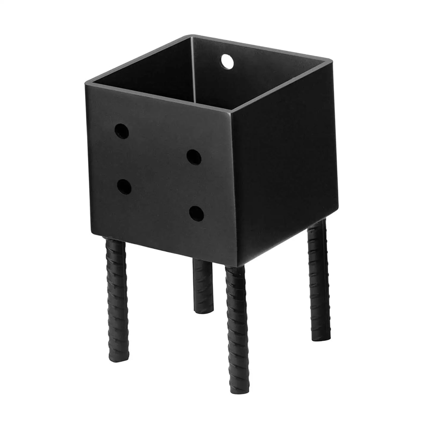 Post Base Heavy Duty for 6x6 Nominal Lumber Ground Spike Fence Post Holder for Terrace Pergola Deck Railings Wood Gazebo Fences
