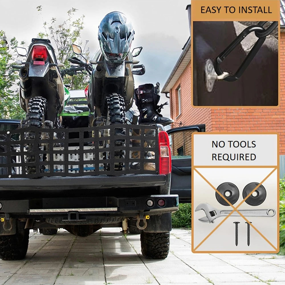 Trunk Organizer 🌟 Net (UV Protection!) Pickup Tailgate!💖 Durable and Long lasting! ✅