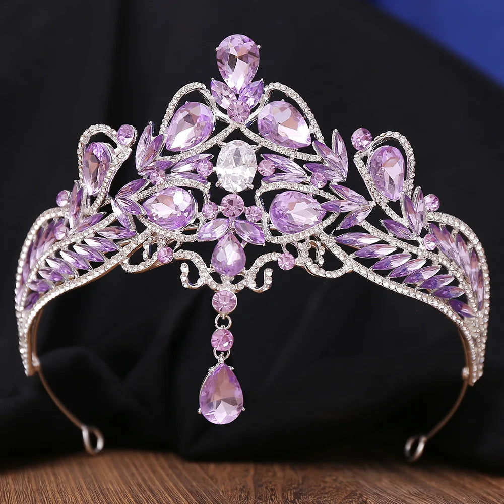 Luxury Wedding Crown for Bride Tiaras Rhinestone Hair Jewelry Gifts Crystal Hair Accessories Women Headband Bridal Headwear (Free Shipping) 💝🌹💖