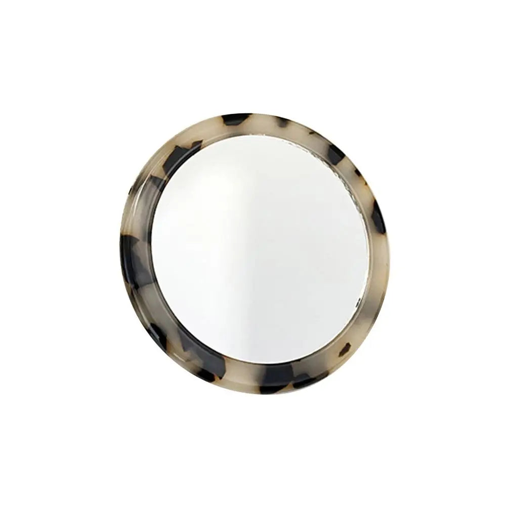 Travel Accessories Simple Acetate Makeup Mirror Portable Round SPA Salon Compact Mirrors Mini Cute Cosmetic Vanity Mirror