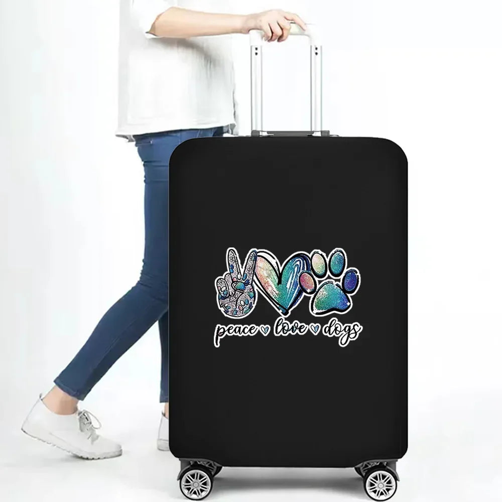 Travel Essentials Suitcase Case for 18-32 Inch Walls Print Trolley Protective Covers Holiday Traveling Accessories Luggage Cover