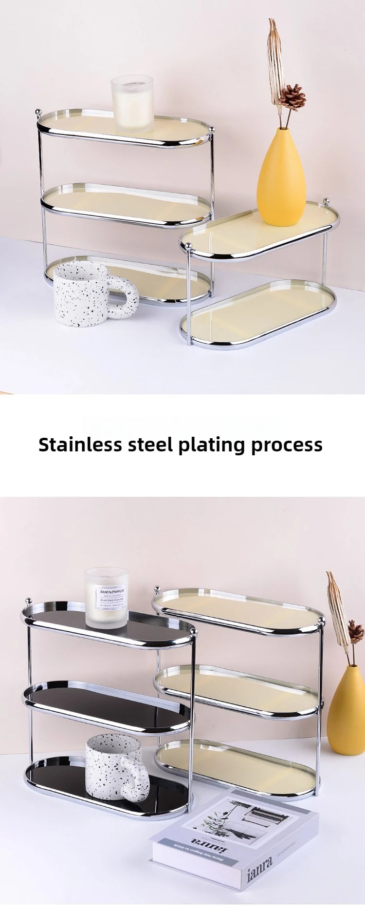 Modern Storage Holders Organizer Makeup Racks Living Room Decoration Display Stand Desk Organization Shelf Aesthetic Supplies