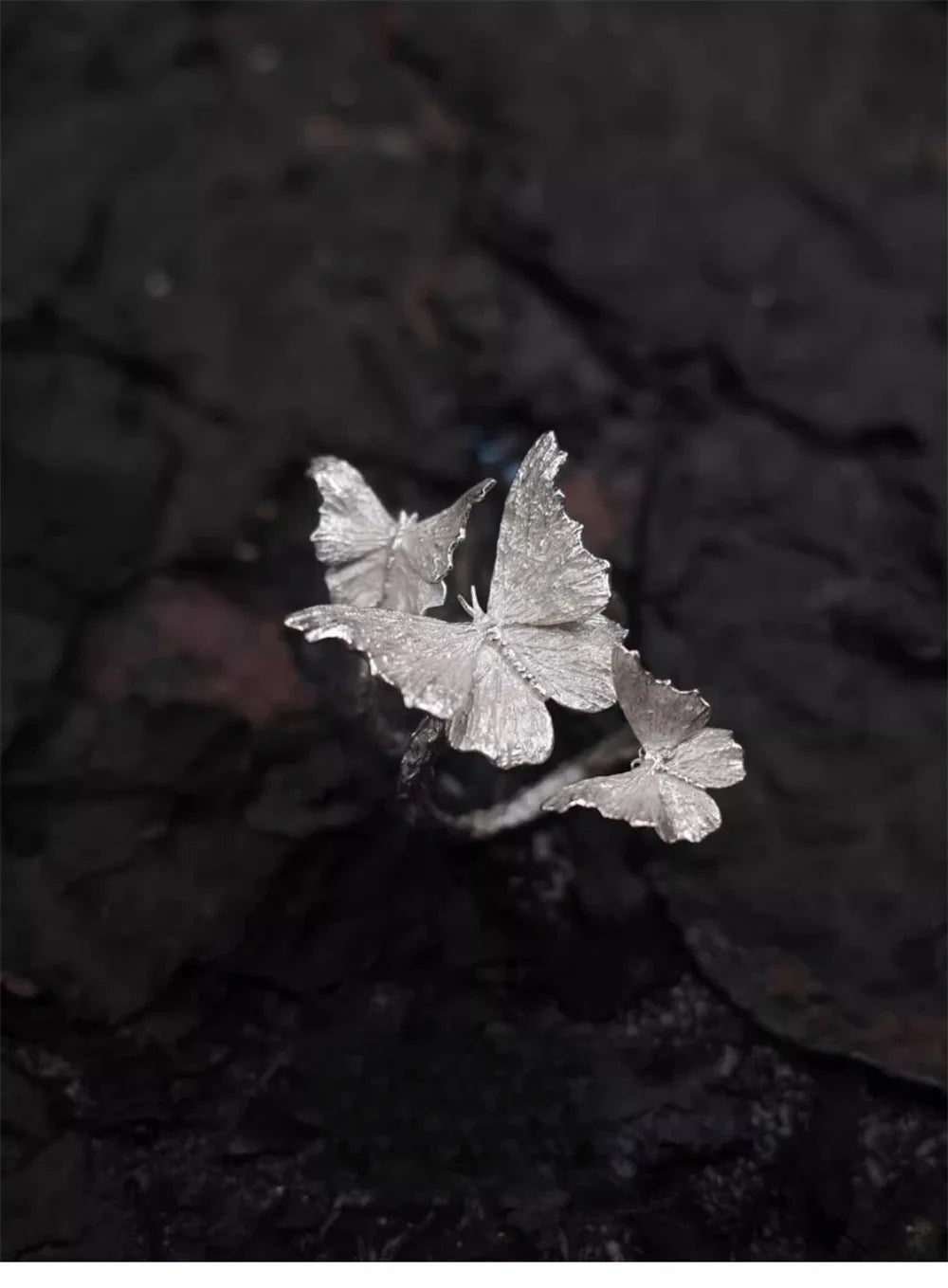 Butterfly ring, female new style butterfly habitat ring, niche design, fashionable and personalized index=r