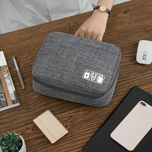 Cable Storage Bag Organizer Digital Electronic Organizer Portable USB Data Line Charger Plug Storage Bags Travel Cable Organizer