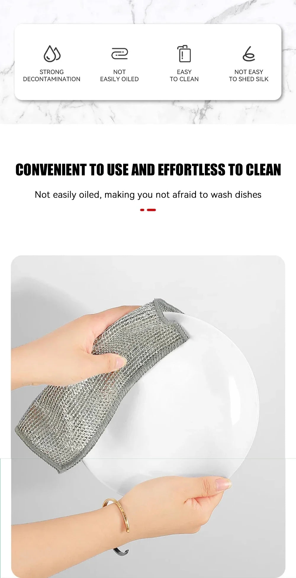 Magic Cleaning Cloth Multipurpose Miracle Cleaning Scrub for cleaning kitchens, Bathrooms and Household. (Free Shipping) ๐๐น๐โจ