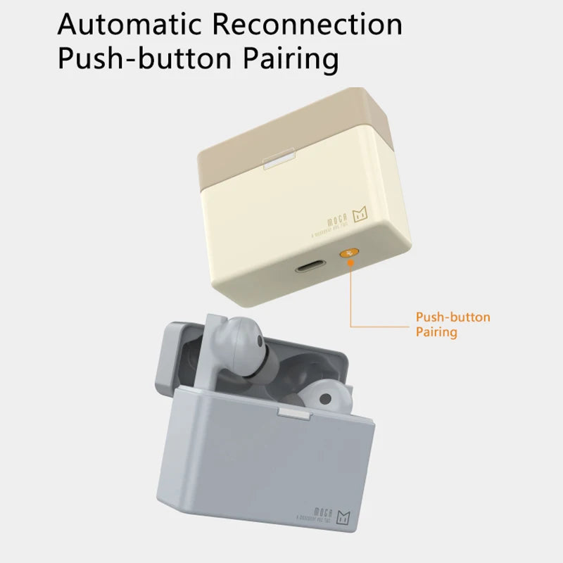 MOONDROP MOCA HiFi Sound Quality ANC TWS Low Latency Automatic Reconnection Wireless Charging BASS Control In-ear headphones