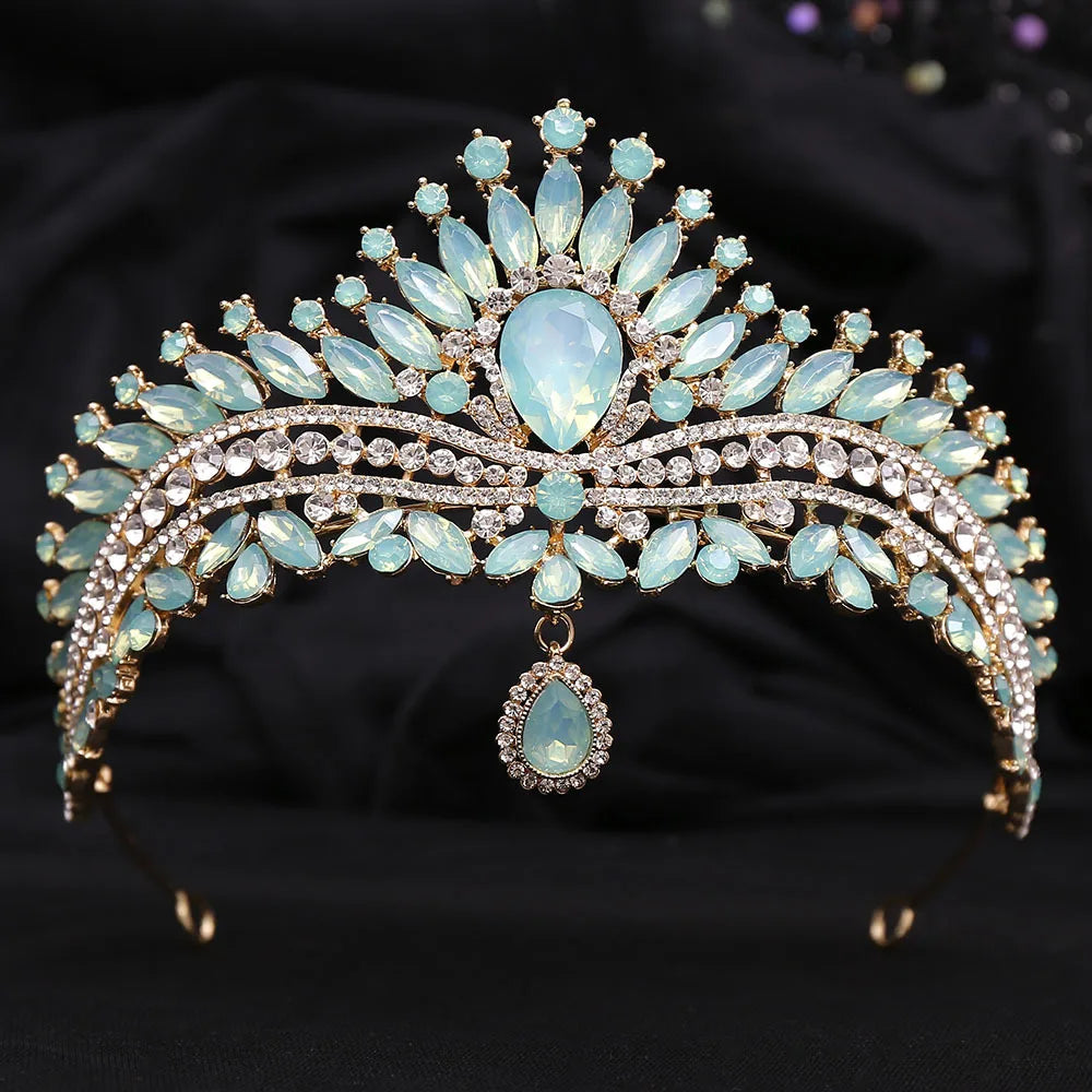 Luxury Wedding Crown for Bride Tiaras Rhinestone Hair Jewelry Gifts Crystal Hair Accessories Women Headband Bridal Headwear (Free Shipping) 💝🌹💖