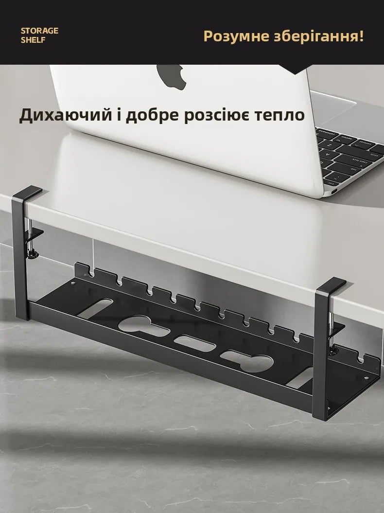 under Desk Cable Organizer Box Slot Office Desk Cable Management Holder No Drilling Required Cuter Cable Organizer Box