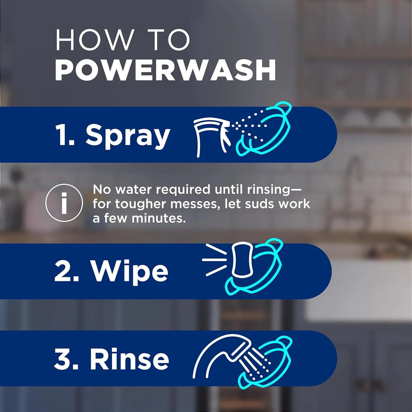 Powerwash Dish Spray, Dish Soap, Pear Scent Refill, 16 Fl Oz (6 Pack)