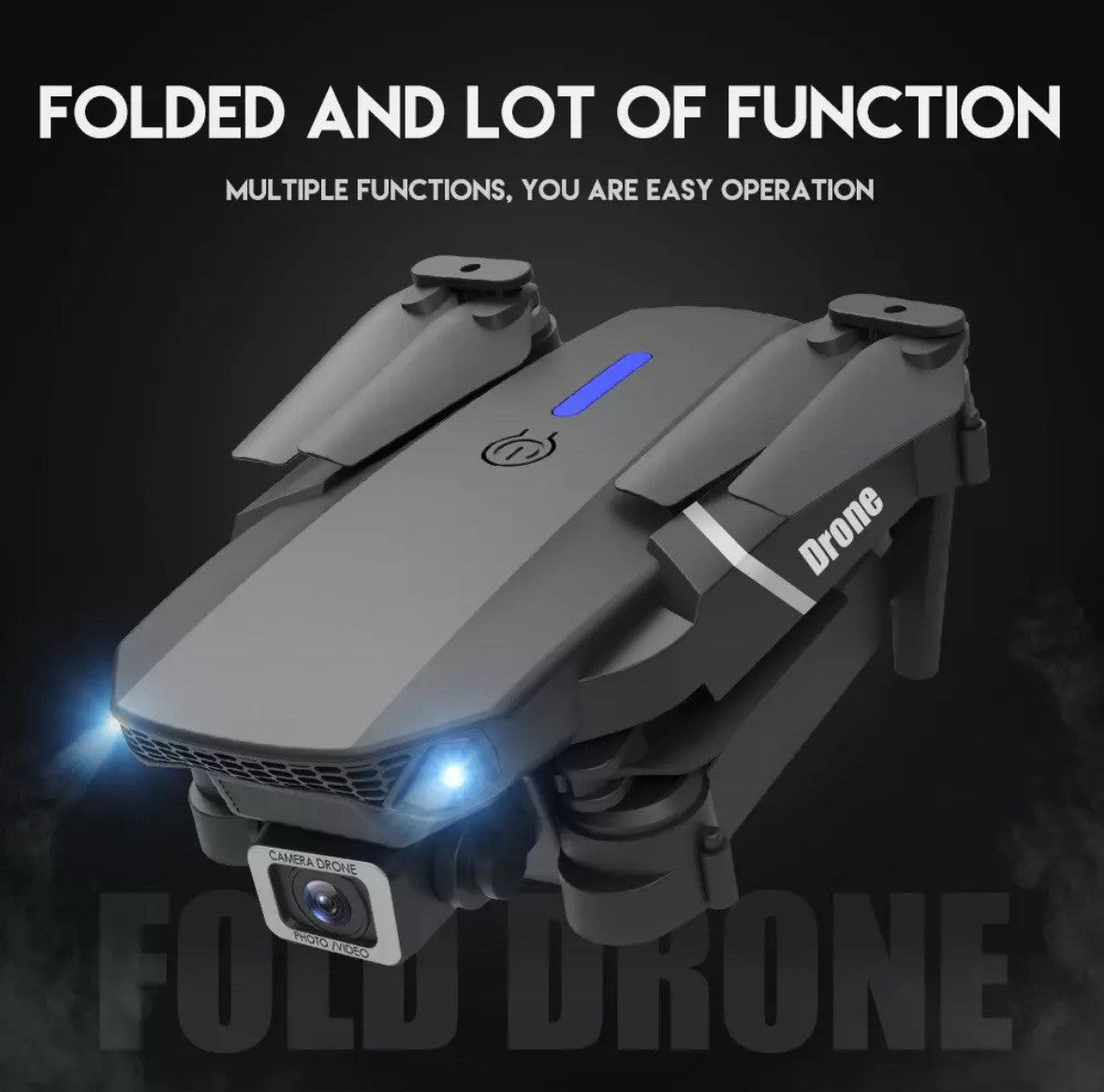 2025 New RC Drone with 4K HD Dual Camera Wifi FPV Foldable Quadcopter +4 Battery