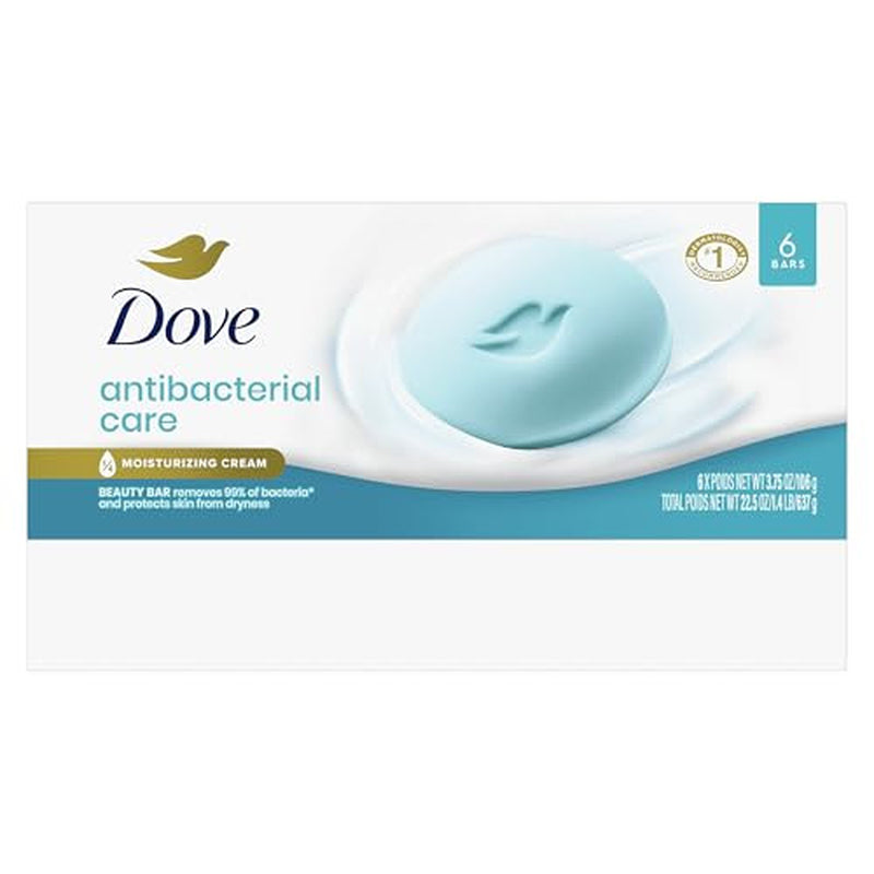 Dove Antibacterial Care Beauty Bar 3.75Oz Moisturizing Skin Cleanser Soap